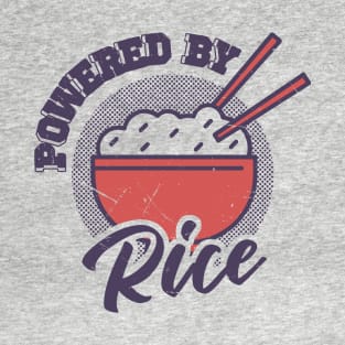 Powered By Rice Asian Food Lover, Japanese Cuisine T-Shirt